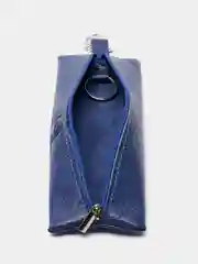 Синий ключница из экокожи длинная