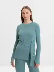 Мятный костюм женский, лапша