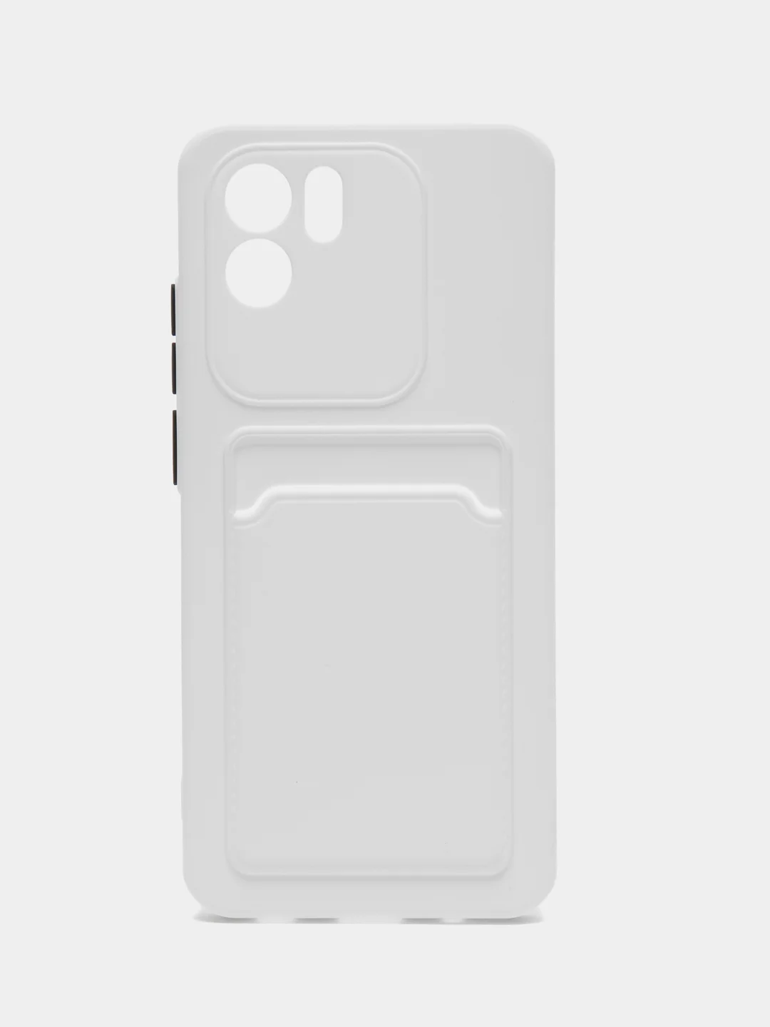 Белый силиконовый чехол для Xiaomi Redmi A1 4G 2022, Сяоми Редми А1 4g 2022 с карманом для карт