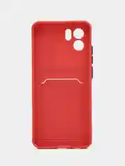 Коралловый силиконовый чехол для Xiaomi Redmi A1 4G 2022, Сяоми Редми А1 4g 2022 с карманом для карт