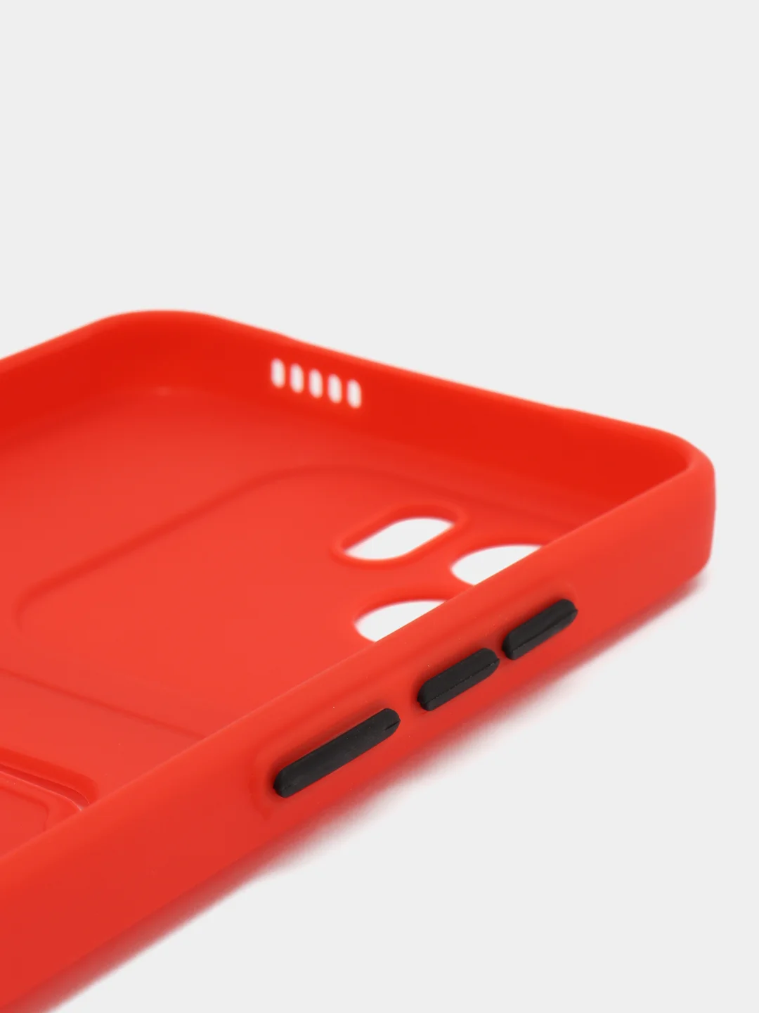 Красный силиконовый чехол для Xiaomi Redmi A1 4G 2022, Сяоми Редми А1 4g 2022 с карманом для карт
