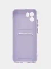 Лавандовый силиконовый чехол для Xiaomi Redmi A1 4G 2022, Сяоми Редми А1 4g 2022 с карманом для карт