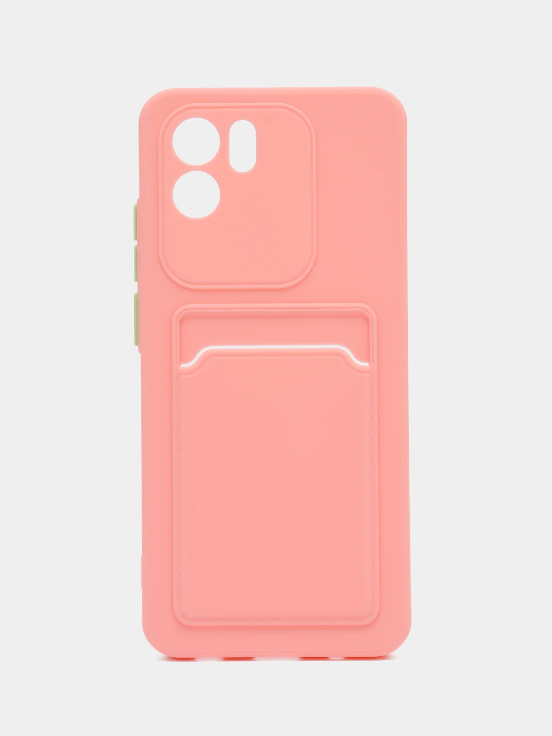 Пудровый силиконовый чехол для Xiaomi Redmi A1 4G 2022, Сяоми Редми А1 4g 2022 с карманом для карт