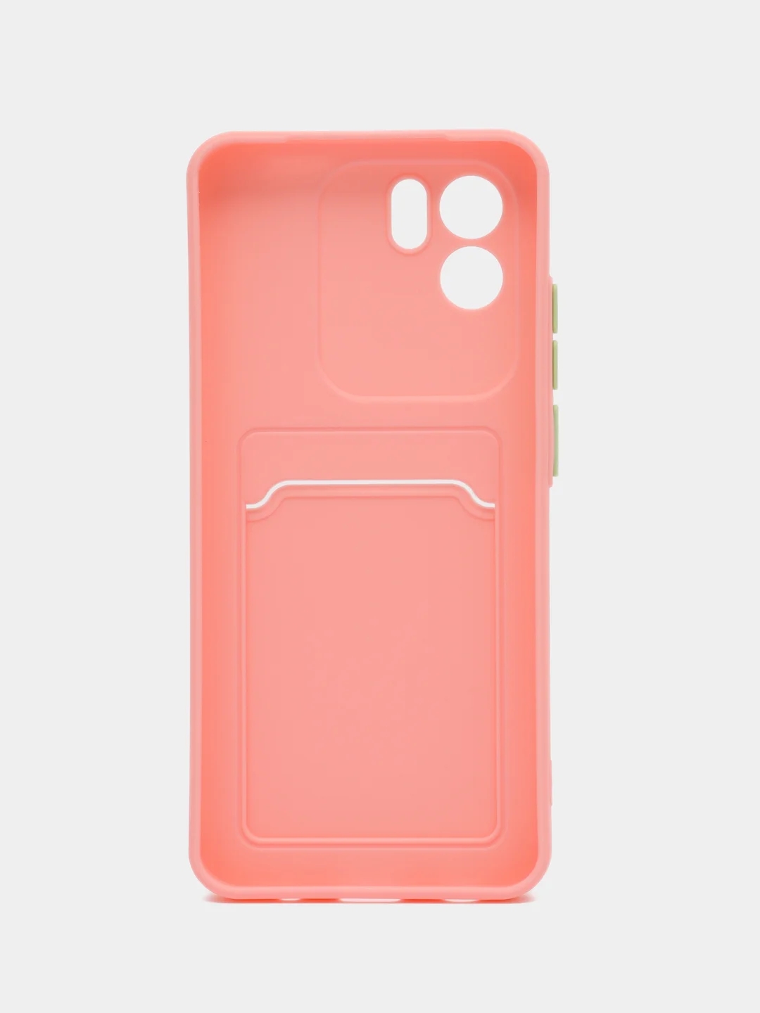 Пудровый силиконовый чехол для Xiaomi Redmi A1 4G 2022, Сяоми Редми А1 4g 2022 с карманом для карт