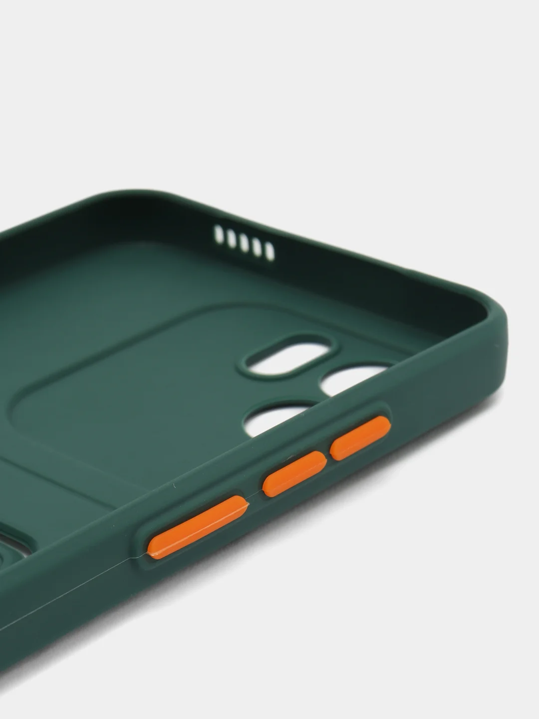 Тёмно-зелёный силиконовый чехол для Xiaomi Redmi A1 4G 2022, Сяоми Редми А1 4g 2022 с карманом для карт