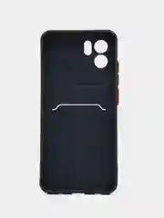 Темно-синий силиконовый чехол для Xiaomi Redmi A1 4G 2022, Сяоми Редми А1 4g 2022 с карманом для карт