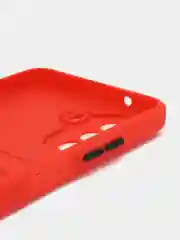 Красный силиконовый чехол для Huawei Nova Y70, Y70 Plus прозрачный, с карманом для карт