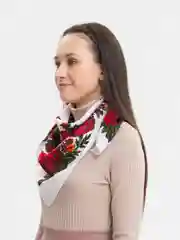 Белый платок женский, платки женские, 2 штуки, 80 см х 80 см