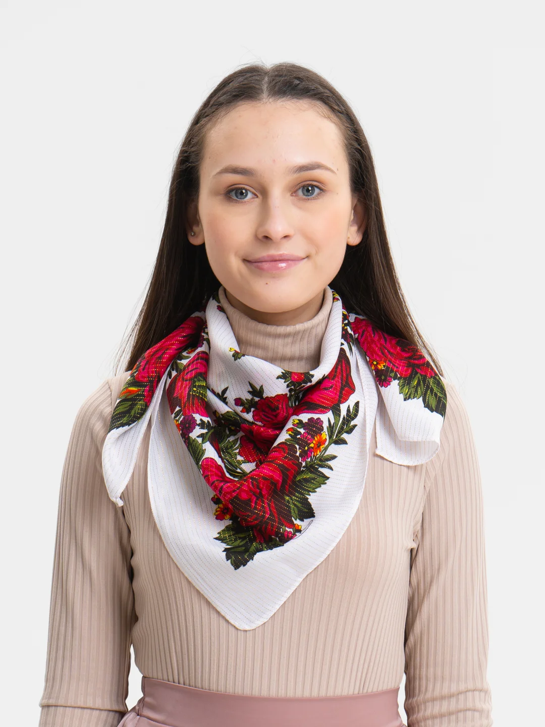Белый платок женский, платки женские, 2 штуки, 80 см х 80 см