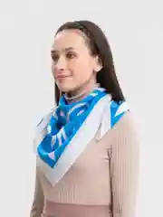 Голубой платок женский, платки женские, 2 штуки, 80 см х 80 см
