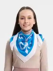 Голубой платок женский, платки женские, 2 штуки, 80 см х 80 см
