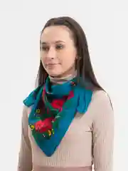 Зеленый платок женский, платки женские, 2 штуки, 80 см х 80 см