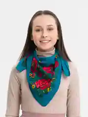 Зеленый платок женский, платки женские, 2 штуки, 80 см х 80 см