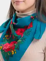Зеленый платок женский, платки женские, 2 штуки, 80 см х 80 см