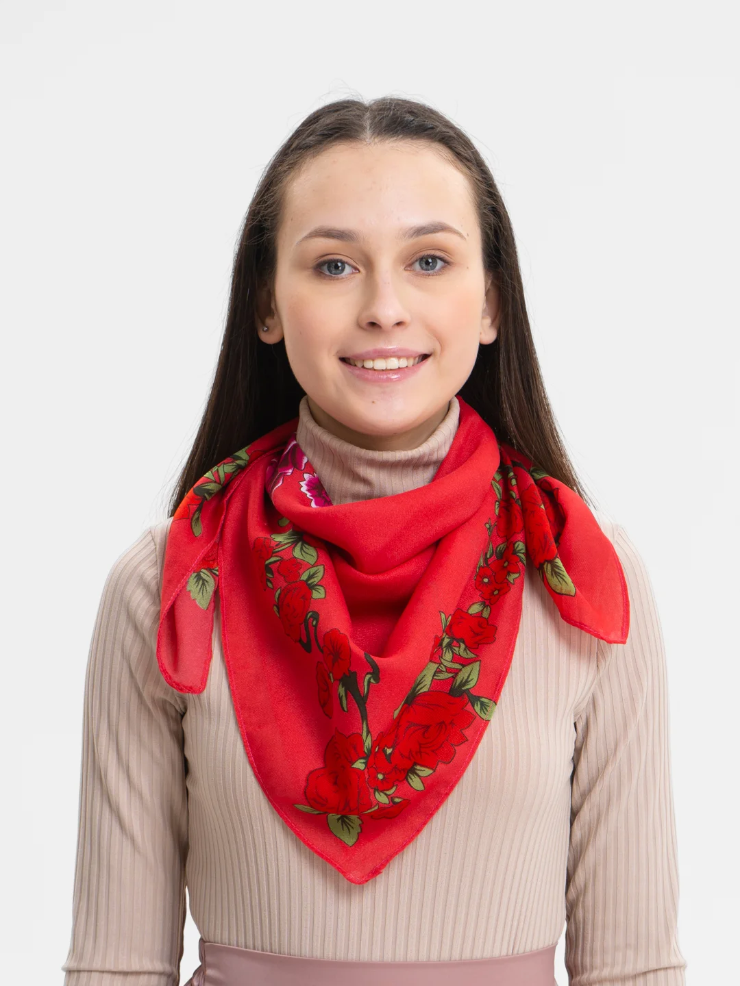 Красный платок женский, платки женские, 2 штуки, 80 см х 80 см