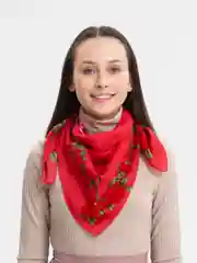 Красный платок женский, платки женские, 2 штуки, 80 см х 80 см