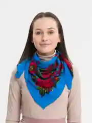 Лазурный платок женский, платки женские, 2 штуки, 80 см х 80 см