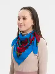 Лазурный платок женский, платки женские, 2 штуки, 80 см х 80 см
