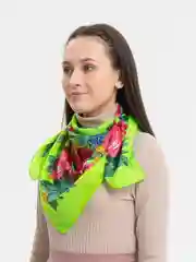 Лайм платок женский, платки женские, 2 штуки, 80 см х 80 см