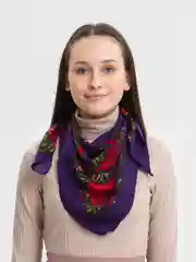 Пурпурный платок женский, платки женские, 2 штуки, 80 см х 80 см