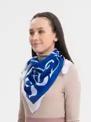 Синий платок женский, платки женские, 2 штуки, 80 см х 80 см