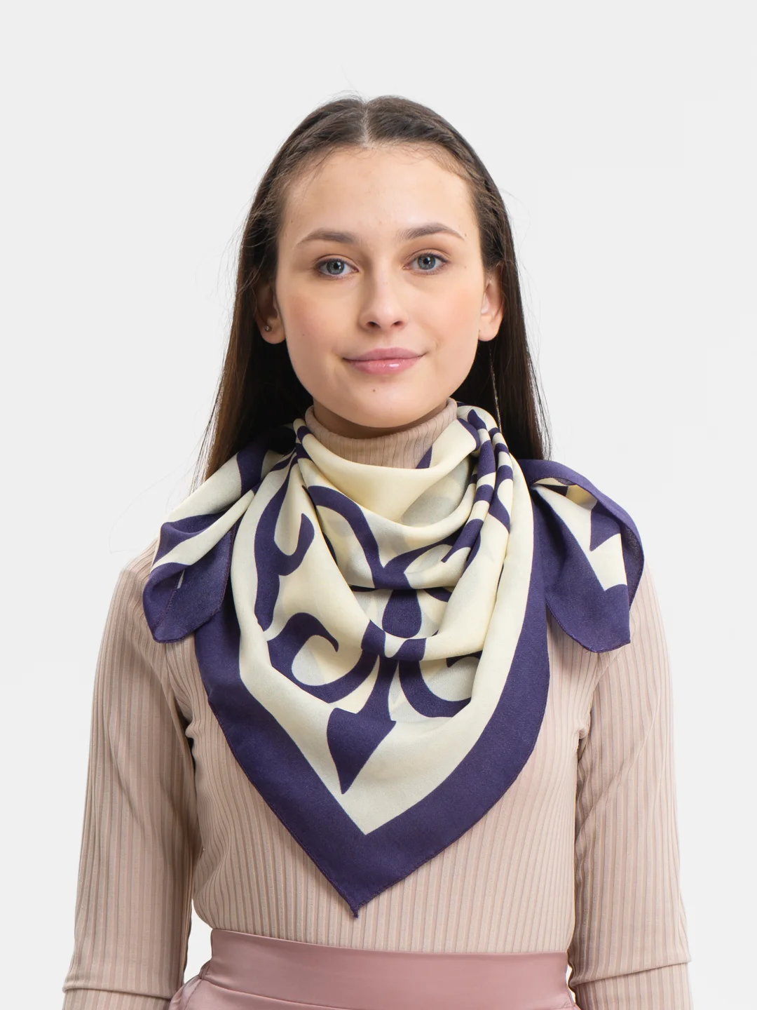 Фиолетовый платок женский, платки женские, 2 штуки, 80 см х 80 см