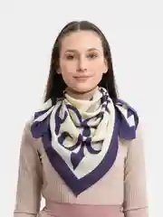 Фиолетовый платок женский, платки женские, 2 штуки, 80 см х 80 см