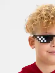 Угольный пиксельные солнцезащитные очки Майнкрафт / Minecraft