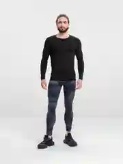 Черный рашгард спортивный, мужской