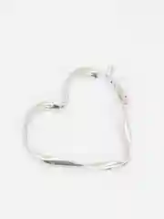 Серебряный серьги "Сердце"