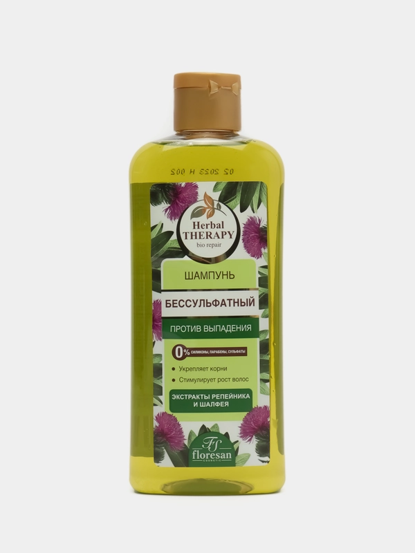 Шампунь Herbal Therapy Ф-738, бессульфатный, против выпадения, 400 мл