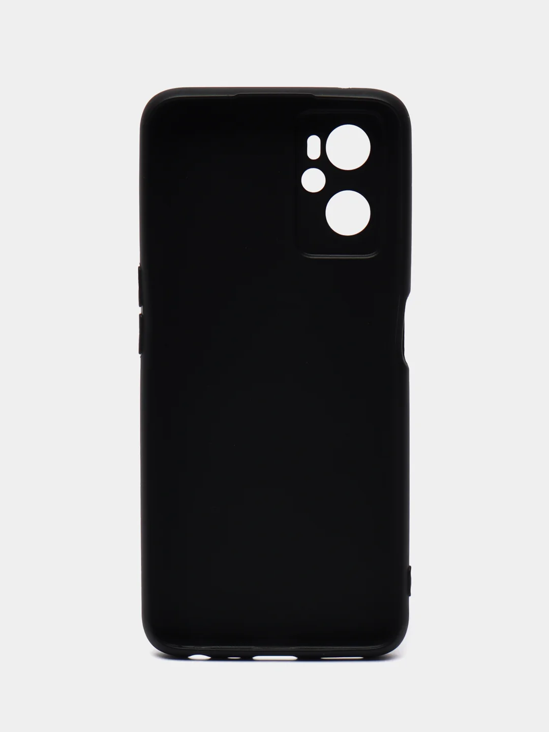 Чехол для OPPO A96 4G силиконовый, черный, матовый, с защитой камеры