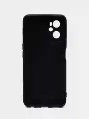 Чехол для OPPO A96 4G силиконовый, черный, матовый, с защитой камеры