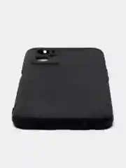 Чехол для OPPO A96 4G силиконовый, черный, матовый, с защитой камеры