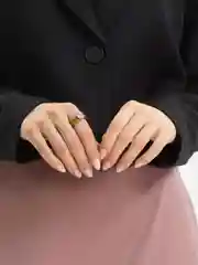 Зеленый акриловое кольцо с кристаллом
