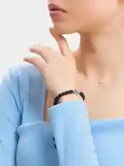 Черный браслет шамбала "Рука Фатимы", с амулетом Хамса