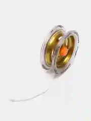 Золотой йо-йо металлическая с резиновыми накладками, 6.5х2.5 см