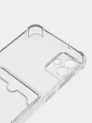 Прозрачный чехол для Samsung Galaxy A04 (Самсунг Галакси А04) прозрачный, с карманом для карты