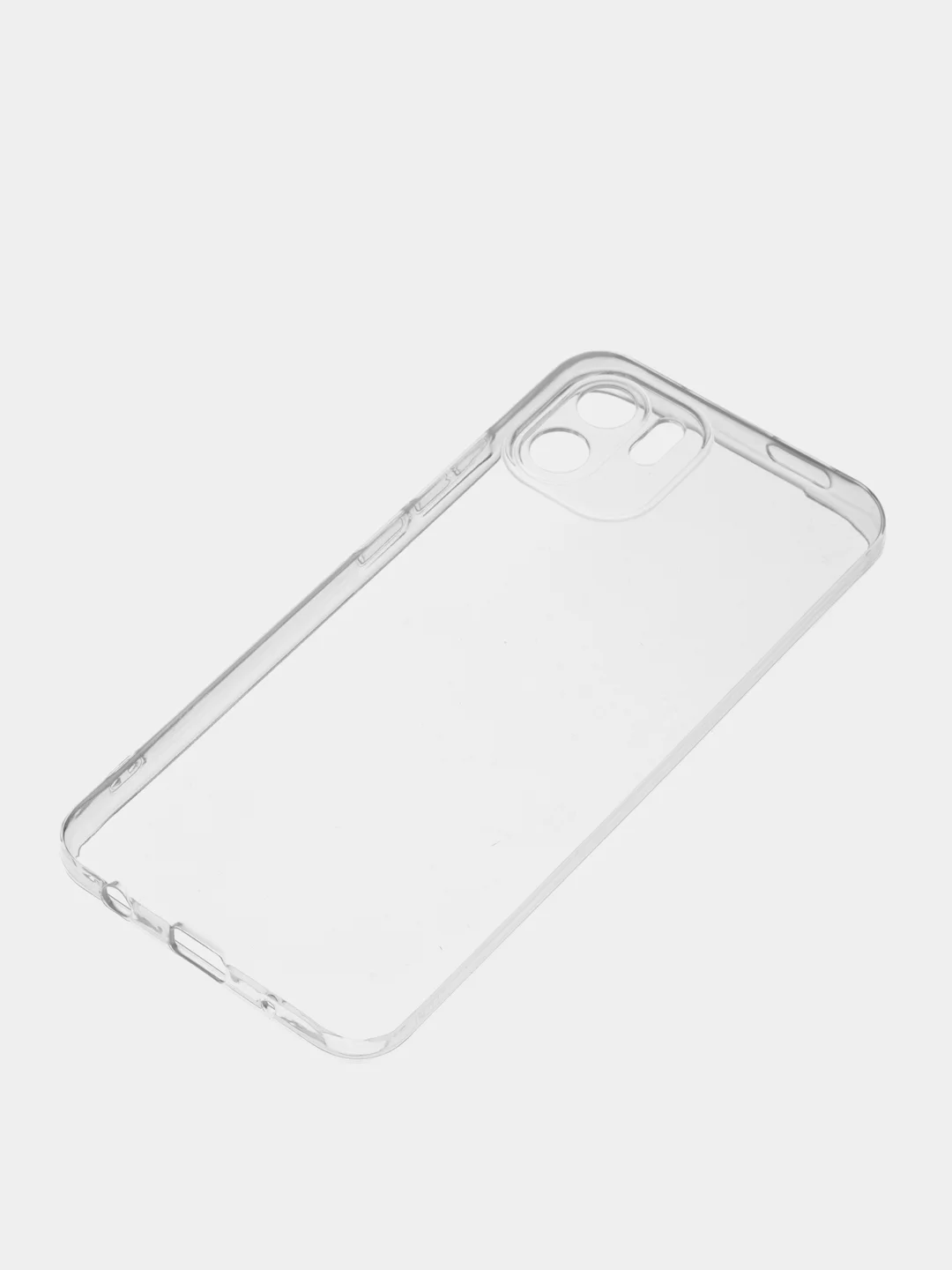 Прозрачный чехол Xiaomi Redmi A1, Сяоми Редми А1 прозрачный силиконовый c защитой камеры