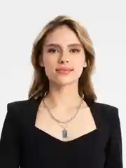 Серебряный колье с кулоном-подвеской, двойная цепочка на шею золотая, серебряная,многослойная цепочка
