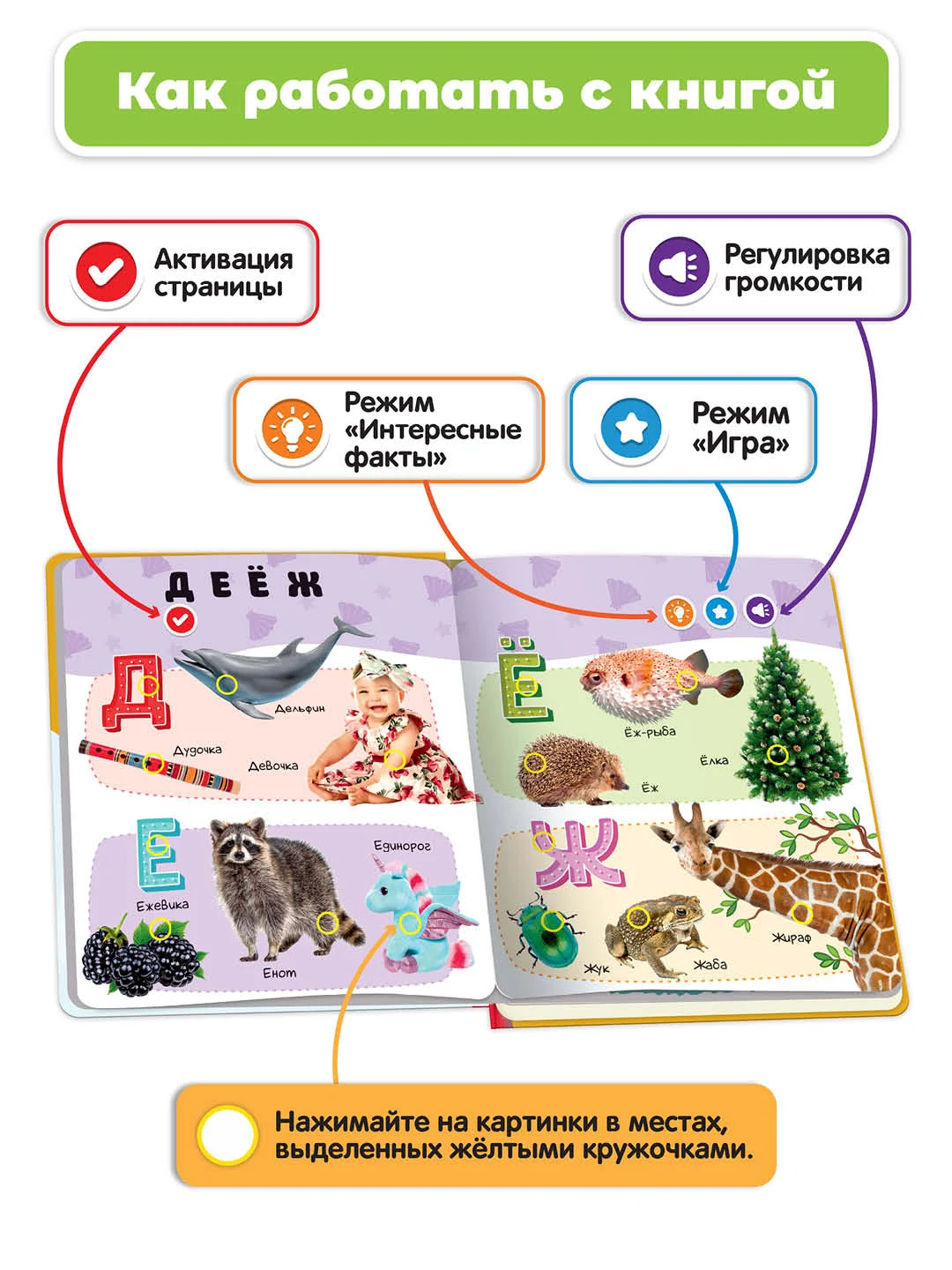 Говорящая книга-нажималка "Русский алфавит"