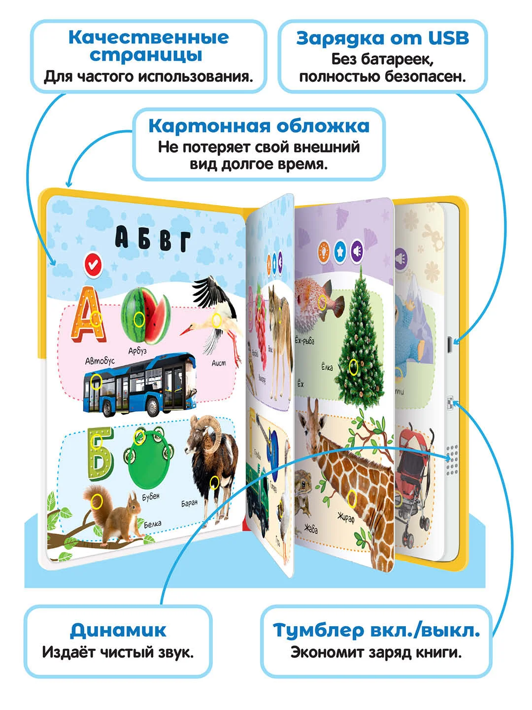 Говорящая книга-нажималка "Русский алфавит"