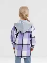Лавандовый рубашка унисекс, с капюшоном