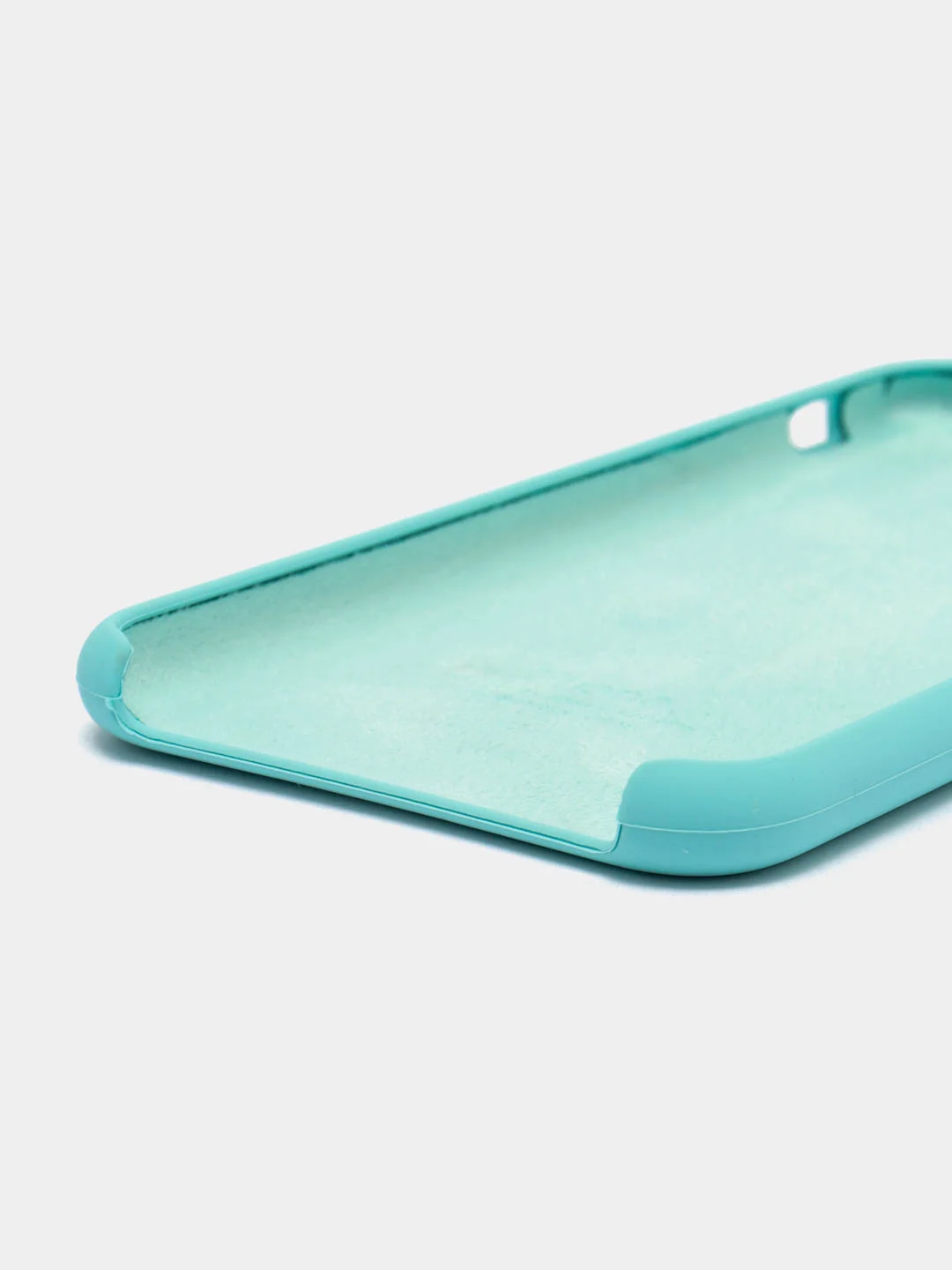 Бирюзовый чехол Silicone Case Iphone 12, 11, XR, XS, X, 7, 8, SE, 6s, Pro,Max,Plus (Айфон)