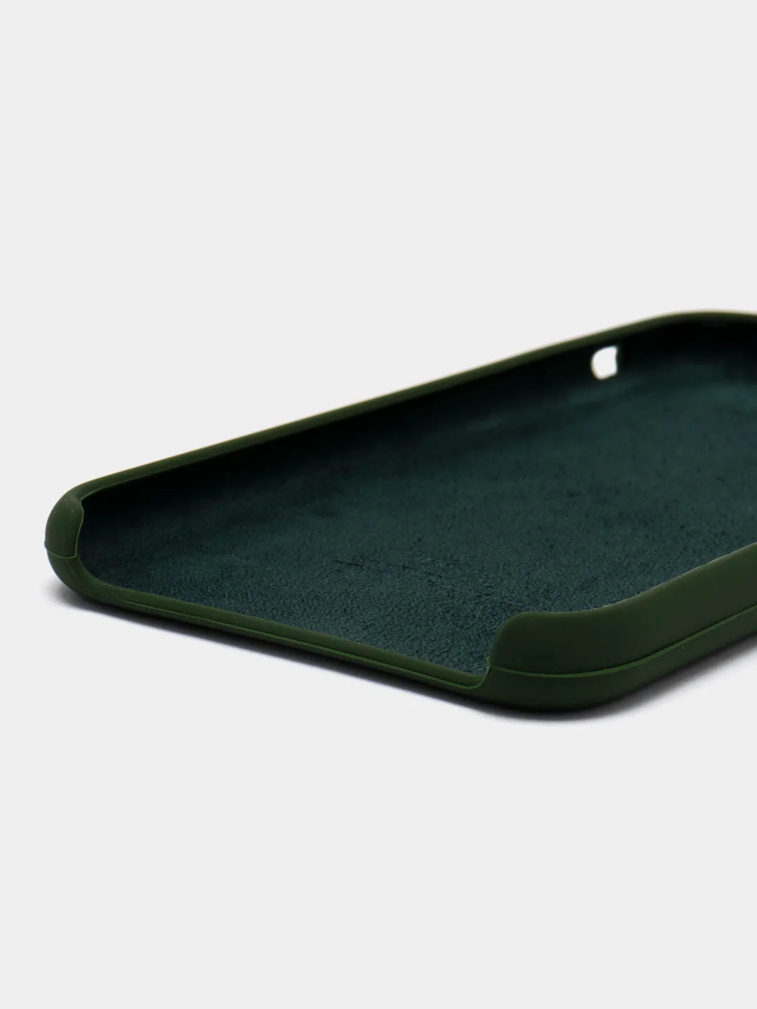 Тёмно-зелёный чехол Silicone Case Iphone 12, 11, XR, XS, X, 7, 8, SE, 6s, Pro,Max,Plus (Айфон)
