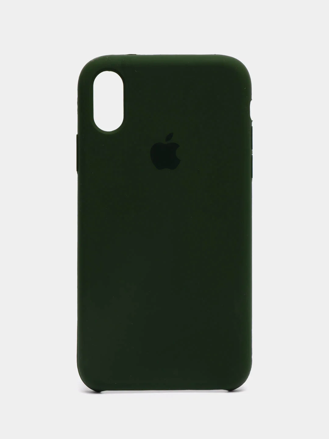 Тёмно-зелёный чехол Silicone Case Iphone 12, 11, XR, XS, X, 7, 8, SE, 6s, Pro,Max,Plus (Айфон)