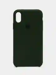 Тёмно-зелёный чехол Silicone Case Iphone 12, 11, XR, XS, X,  7, 8, SE, 6s, Pro,Max,Plus (Айфон)