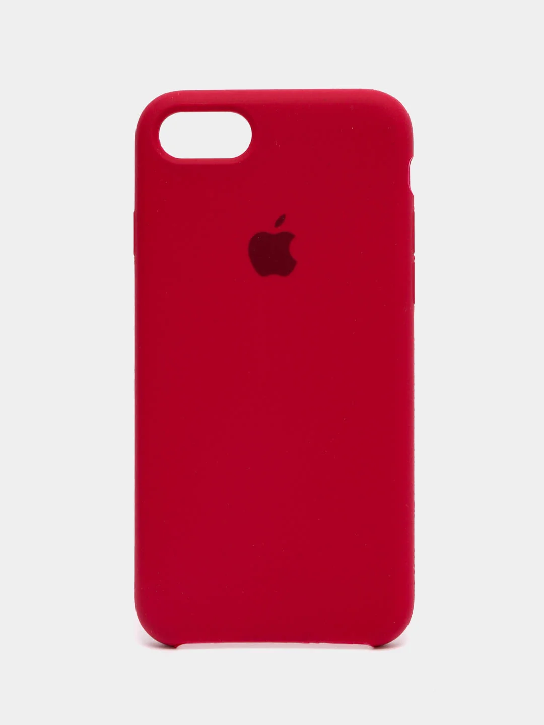 Вишнёвый чехол Silicone Case Iphone 12, 11, XR, XS, X, 7, 8, SE, 6s, Pro,Max,Plus (Айфон)