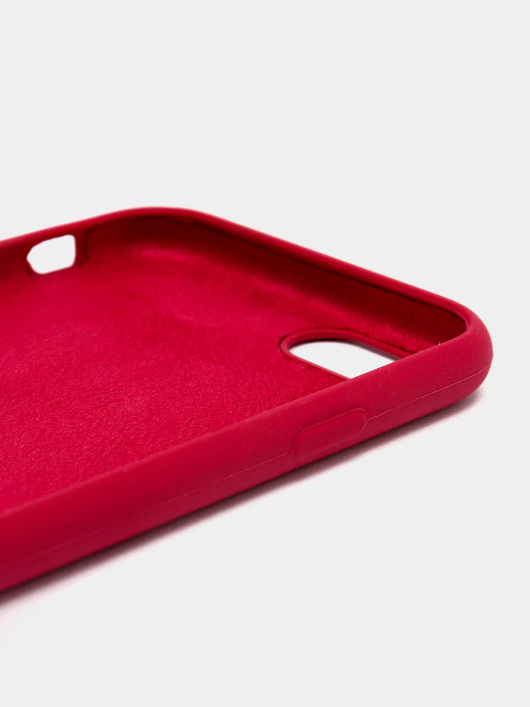 Вишнёвый чехол Silicone Case Iphone 12, 11, XR, XS, X, 7, 8, SE, 6s, Pro,Max,Plus (Айфон)