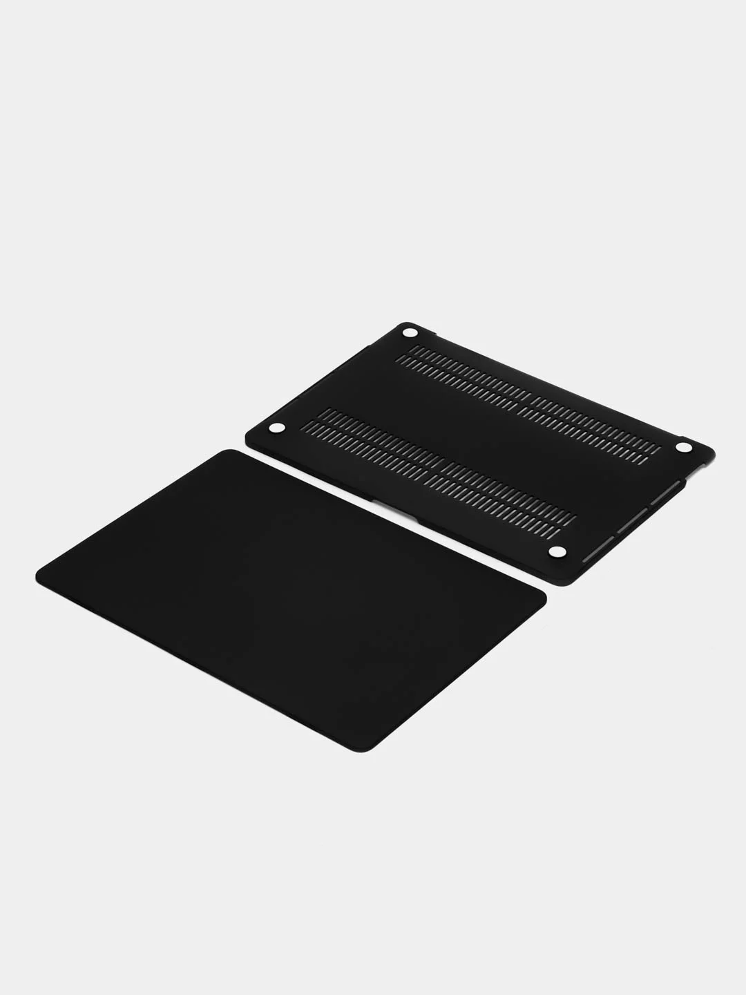 Черный чехол кейс для Apple Macbook / макбука